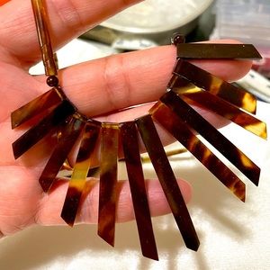 Conjunto de Collar de Carey con Argollas